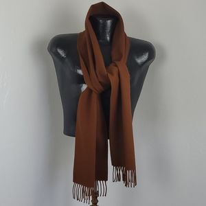 Vintage Jaeger wool brown men scarf